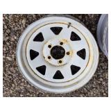 Set of 2 Used 16" Steel Wheels with Rust