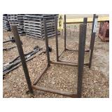 Set of 2 Heavy Duty Steel Pipe Frames for Equipment or Shelving - Formerly Used to Stack Axles