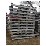 Stack of Used Heavy Duty Oak Pallets - 70x72