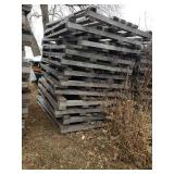 Stack of Used Heavy Duty Oak Pallets - 60x72