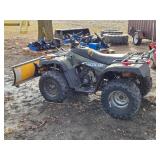 Arctic Cat 400 ATV with Like New Winch and a Plow Attachment