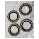 Set of 4 Wheel Seals (3 5/8" Outside Diameter, 2 1/4" Inside Diameter)