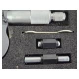 Set of 3 Precision Micrometers with Calibration Accessories