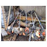 Large Lot of Used Weed Trimmers - 3 of them were in Working Condition