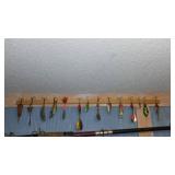 Collection of 14 Vintage Fishing Lures and Spinners