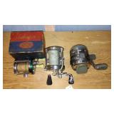 Lot of 3 Vintage Fishing Reels including Shakespeare and Synergy Steel