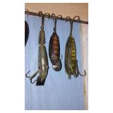 Collection of 13 Vintage Fishing Lures with Various Designs