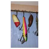 Collection of 13 Vintage Fishing Lures with Various Designs