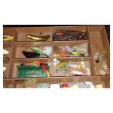 Antique Kennedy Fishing Tackle Box Full of Vintage Gear and Lures