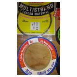 Lot of Fishing Line Materials and Accessories including Monofilament and Power Pro