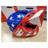 LS2 Gate YOUTH Helmet - Stripes RED/White/Blue - YOUTH Small