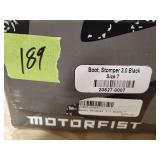 Motofist Stomper 3.0 Black Boot Size 7