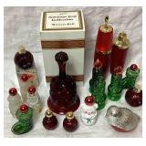 Vintage Holiday Avon Collection - Perfume Bottles and Hostess Bell