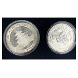 Set of 28 Collectible 1oz. Silver Panda Coins