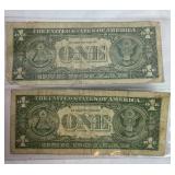 Collection of Silver Certificate Dollars and Silver Coins