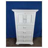 American Woodcrafters Cottage Traditions Lingerie Chest, White 31" Wide x 58" Tall x 19" Deep