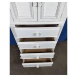 American Woodcrafters Cottage Traditions Lingerie Chest, White 31" Wide x 58" Tall x 19" Deep