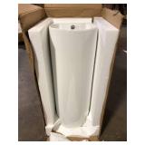 Swiss Madison Sublime Rounded Basin Pedestal Sink in Glossy White  Customer Returns See Pictures