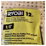 Ryobi 18V P306 Glue Gun With Package Of Black Glue Sticks