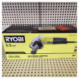 New/Open Box Ryobi 4-1/2" Barrel Grip Angle Grinder Corded 5.5 AMP