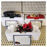 Lot Of Three Cadillac Classics 1:32 Scale Die-Cast Replicas Excellent Condition With Certificate Of Authenticity