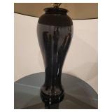 A Deco Style Table Lamp in Black.