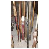 Assorted Fishing Rods With Rod Carrier