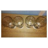 Set of 8 Decorative Glasses with Waterfowl and Loon Designs. Jerry Raedeke