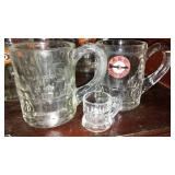 Set of 8 Vintage A&W Root Beer Glass Mugs and More.