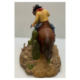 Vintage Four Aces Brand "THE GREAT AMERICAN WEST" Collectible Porcelain Decanter (NIB) EMPTY