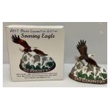 Ski Country Limited Edition First Club Decanter "Wood Ducks (In Original Box) & Soaring Eagle Convention Decanter In Original Box (EMPTY)