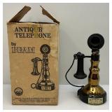 Two Vintage Jim Beam Collectible Decanters Including Telephone In Original Box & Globe