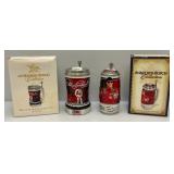 Anheuser Busch  Collection NASCAR Dale Earnhardt & Dale Earnhardt Jr. Steins (NIB)