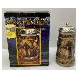 Collectible Budweiser Animal Family Series " Wolf Family Lair" & Gertz Brand "Call Of The Wild" Wolf Steins (NIB)