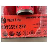 Odyssey 222 Strawberry Watermelon Sparkling Energy Drink - 12 Pack