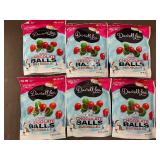 Lot of 6 Darrell Lea Crunchy Chocolate Balls Milk Chocolate 5.6 oz Bags