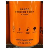 Goat Fuel Mango Passion Fruit Sports Energy Drink - Pack of 12 Cans