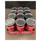 DE 1 - Set of 12 Red Gold Tomato Love Sriracha Diced Tomatoes - 10 oz Cans