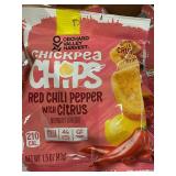 30-Pack Orchard Valley Harvest Chickpea Chips - Red Chili Pepper with Citrus