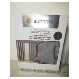 SunSmart Total Blackout Lined Panel Pair with Grommets-Silver