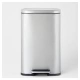 45L Rectangular Step Trash Can - Brightroom-Silver