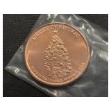 1 Ounce .999 Fine Copper Round