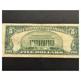 1953 Blue Seal $5 Dollar Silver Certificate