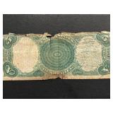 1907 Red Seal $5 Dollar Note