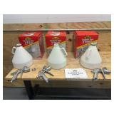 HOMAX Lot of 3- Pro Guns and Hoppers for Spray Texture Repair