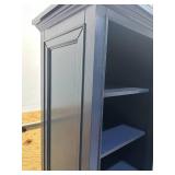 HOME DECORATORS COLLECTION Windlowe 22 in. W x 16 in. D x 65 in. H Blue Freestanding Linen Cabinet