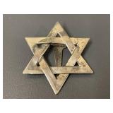 Artist Signed Emilia Cashilh Star of David Metal Pin