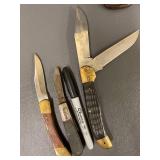 Vintage Knife Collection: Pocket Knives, Straight Razor, Cases - Bullet Brand