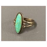 Vintage Sterling Silver Turquoise Ring