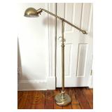 Brass Adjustable Height Floor Lamp